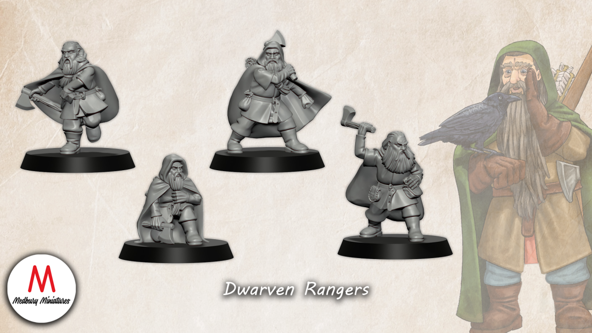 Dwarf Rangers with axes